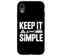 Keep It Simple Fogón Amante de la Naturaleza Tienda Carcasa para iPhone XR