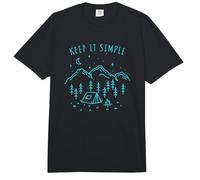 Keep It Simple Fogón Amante de la Naturaleza Tienda Comfort Colors Adult Heavyweight T-Shirt