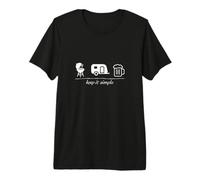 Keep it Simple, Idea de Regalo, Camping, Cerveza, Caravana, etc Camiseta Premium