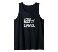 Keep It Simple Minimalist Life Quote Design Camiseta sin Mangas