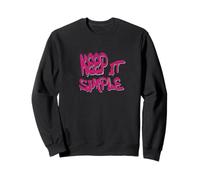 Keep It Simple Minimalist Life Quote Design Sudadera