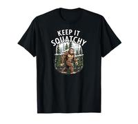 Keep It Squatchy Bigfoot Sasquatch Forest Cryptozoology Camiseta