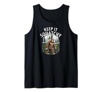 Keep It Squatchy Bigfoot Sasquatch Forest Cryptozoology Camiseta sin Mangas