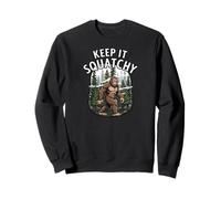 Keep It Squatchy Bigfoot Sasquatch Forest Cryptozoology Sudadera