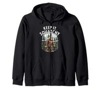 Keep It Squatchy Bigfoot Sasquatch Forest Cryptozoology Sudadera con Capucha
