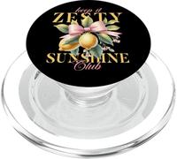 Keep It Zesty Sunshine Club Lemon Fun PopSockets PopGrip para MagSafe