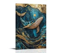 KEEP MARY Celestial Sea Kintsugi Arte Póster Pintura Decorativa Lienzo Arte Mural Salón Póster Dormitorio Pintura 30x45 cm (30 x 45 cm)