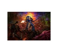 KEEP MARY Warhammer 40,000 Boltgun Póster Pintura Decorativa Lienzo Arte de Pared Salón Póster Dormitorio Pintura 08 x 12 pulgadas (20 x 30 cm)