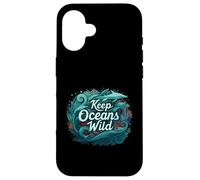 Keep Oceans Wild Marine Life Conservation Ocean Carcasa para iPhone 16