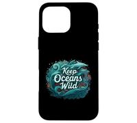 Keep Oceans Wild Marine Life Conservation Ocean Carcasa para iPhone 16 Pro MAX