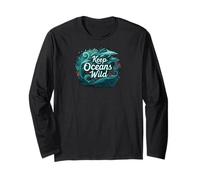 Keep Oceans Wild Marine Life Conservation Ocean Manga Larga
