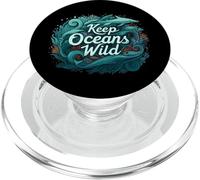 Keep Oceans Wild Marine Life Conservation Ocean PopSockets PopGrip para MagSafe