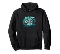 Keep Oceans Wild Marine Life Conservation Ocean Sudadera con Capucha