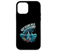 Keep Oceans Wild Whale Conservation Marine Life Design Carcasa para iPhone 12 Mini