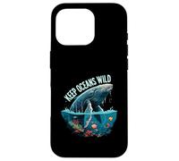 Keep Oceans Wild Whale Conservation Marine Life Design Carcasa para iPhone 16 Pro