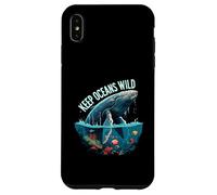Keep Oceans Wild Whale Conservation Marine Life Design Carcasa para iPhone XS MAX