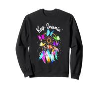 Keep On Dreamin - Atrapasueños con Plumas de Mariposas Coloridas Sudadera