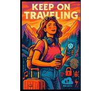 Keep On Traveling: Tech-Savvy Travel Notebook for Digital Nomads: 96 Lined Pages | Mountain Sunset Journal for Modern Explorers, Backpackers & Remote Workers | Travel Logbook with Digital Vibes