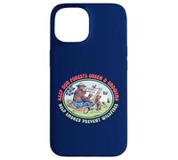 Keep Our Forest Green & Growing Smokey Bear & Friends Retro Carcasa para iPhone 15
