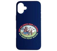 Keep Our Forest Green & Growing Smokey Bear & Friends Retro Carcasa para iPhone 16 Plus