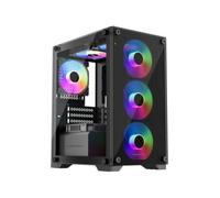 Keep Out XC-201 GLASS Caja Microatx 1x3.5' 1x2.5' 1xusb2.0 1xusb3.0 Gpu Max 310mm Lat Cristal Templado Negro