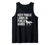 Keep Public Lands in Public Hands Keep Your Hands Off Land Camiseta sin Mangas