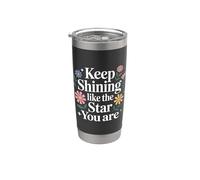 Keep Shining Like The Star You Are Optimism Mindset |- Vaso térmico de acero inoxidable de doble pared
