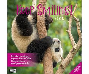 Keep Smiling Broschürenkalender 2026 - 30x30 - Art12 | Humorvoller Tier-Kalender im schlanken Hochformat (aufgeklappt 30x60 cm) | Eintrage-Kalendarium