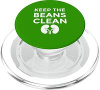 Keep The Beans Clean Funny World Kidney Disease Awareness PopSockets PopGrip para MagSafe