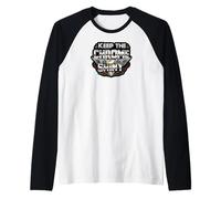 Keep the Chrome Shiny Auto Enthusiast Design Camiseta Manga Raglan