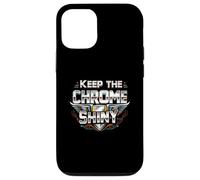 Keep the Chrome Shiny Auto Enthusiast Design Carcasa para iPhone 12/12 Pro