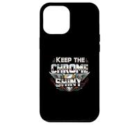 Keep the Chrome Shiny Auto Enthusiast Design Carcasa para iPhone 12 Pro Max
