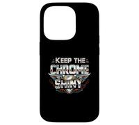 Keep the Chrome Shiny Auto Enthusiast Design Carcasa para iPhone 14 Pro