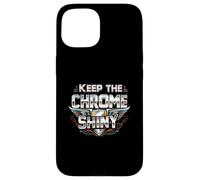 Keep the Chrome Shiny Auto Enthusiast Design Carcasa para iPhone 15