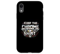 Keep the Chrome Shiny Auto Enthusiast Design Carcasa para iPhone XR