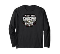 Keep the Chrome Shiny Auto Enthusiast Design Manga Larga