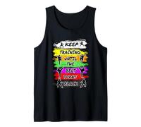 Keep Training Until The Belt Turns Black Retro Karate Camiseta sin Mangas