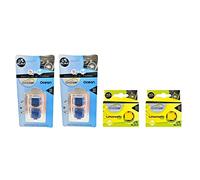 Keep Your Essence - Pack 4 Recambios, Ambientador de Coche. No incluye Difusor Eléctrico. Esencias Naturales 0% Alcohol. Aroma (Suave y Limpio - Fresco de Limón)
