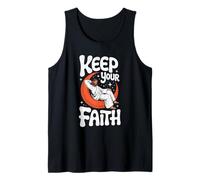 Keep Your Faith Jesus - Cita Cristiana Vintage Camiseta sin Mangas
