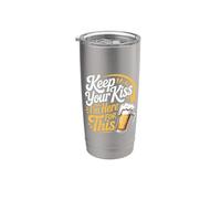 Keep Your Kiss I'm Here For This Party Drink Vibes - Vaso térmico de acero inoxidable de doble pared