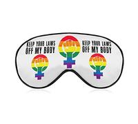 Keep Your Laws Off My Body Sleep Masks Eye Cover Blackout con correa elástica ajustable Night Blindfold para mujeres, hombres, yoga, viajes, siesta