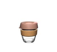 KeepCup Brew Cork - Taza de café reutilizable de vidrio templado y corcho natural, S 8 onzas/227 ml - Frappe