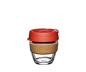 KeepCup Brew Cork, Taza de vidrio reutilizable, Pequeña 8 oz/227 ml, Daybreak