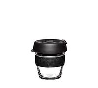 KeepCup Brew, vaso de vidrio reutilizable, extra pequeño, 177 ml, color negro