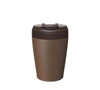 KeepCup Commuter - Taza de café reutilizable de acero inoxidable aislada con tapa abatible a prueba de derrames, 340 ml, color chocolate