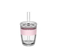 KeepCup Longplay Cold Cup - Vaso de vidrio de doble pared para café helado con tapa y popote, 340.2 g (340 ml) - Pashmak