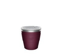 KeepCup QuickSip - Taza de café térmica de acero inoxidable con aislamiento al vacío, reutilizable, con tapa a prueba de salpicaduras, extra pequeña, XS, 180 ml, Merlot