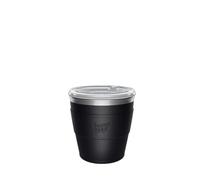 KeepCup Thermal QuickSip - Taza de café reutilizable de acero inoxidable aislada al vacío con tapa a prueba de salpicaduras, extra pequeña, XS, 180 ml, color negro