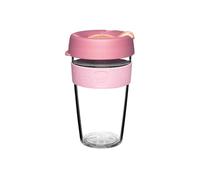 KeepCup Taza de café reutilizable de plástico ligero original con tapa a prueba de salpicaduras, 454 ml, melocotones