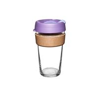 KeepCup Taza de café reutilizable, vidrio templado y corcho natural, L 454 ml, luz de luna